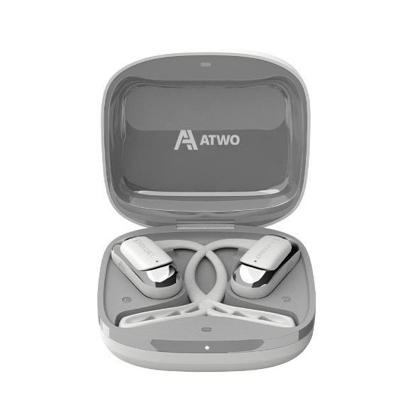 에이투 오픈이어7 오픈형 블루투스 이어폰 초경량 노이즈캔슬링 스포츠 귀걸이형 골전도 대체 무선이어폰 OPEN EAR 7